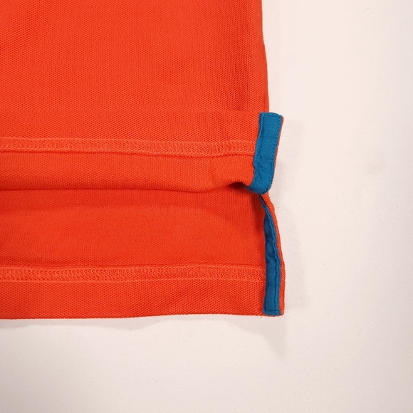 Pyscho Bunny by Robert Godley Mens Orange Polo Shirt Pima Cotton Size 5 NWOTs - Picture 4 of 12